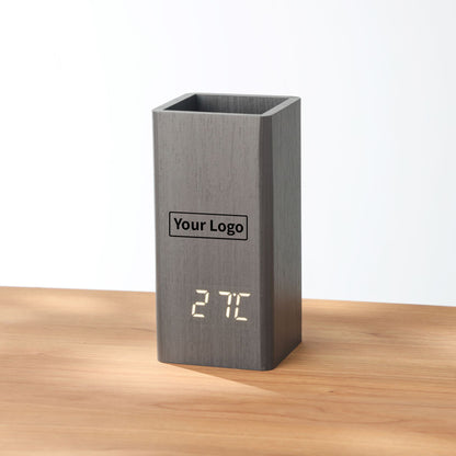 ウッドペンスタンドクロック