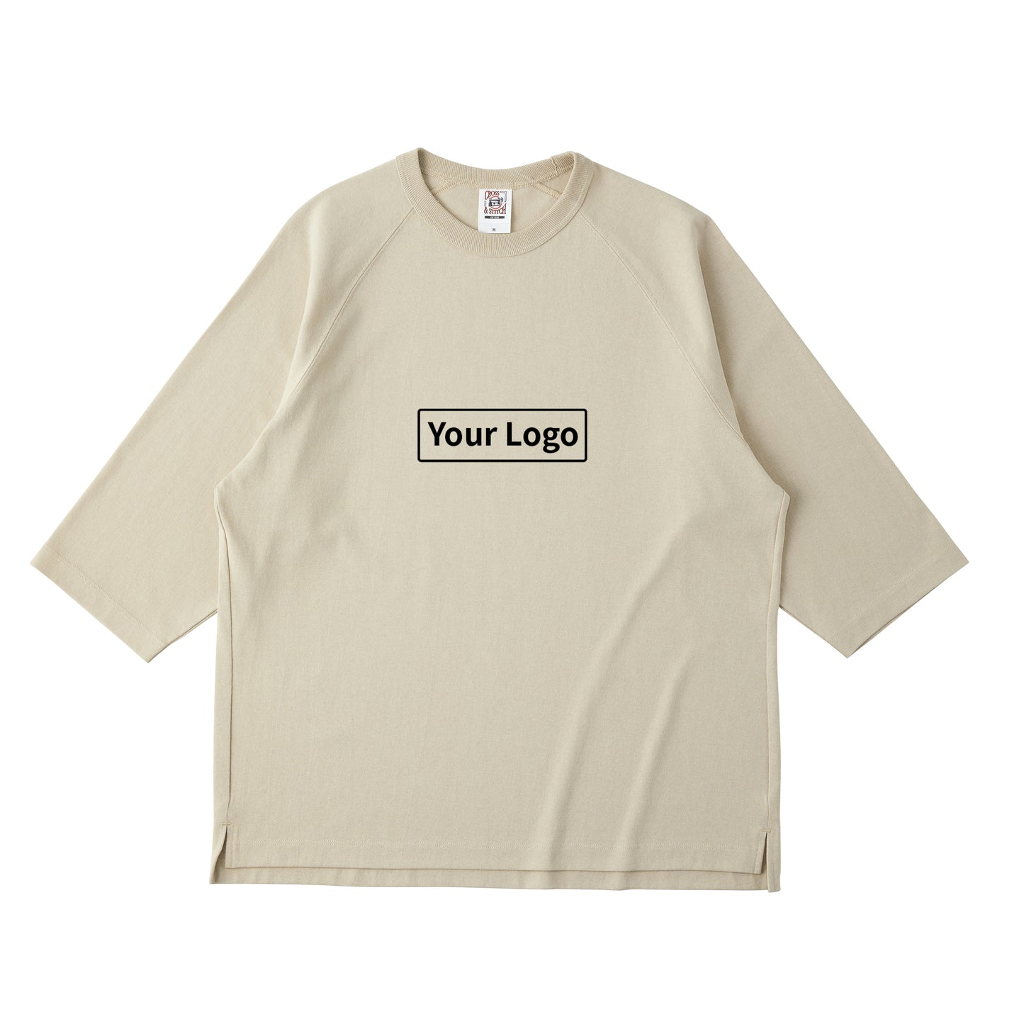 CROSS & STITCH オープンエンド リラックスフィット ラグランTシャツ