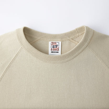 CROSS & STITCH オープンエンド リラックスフィット ラグランTシャツ