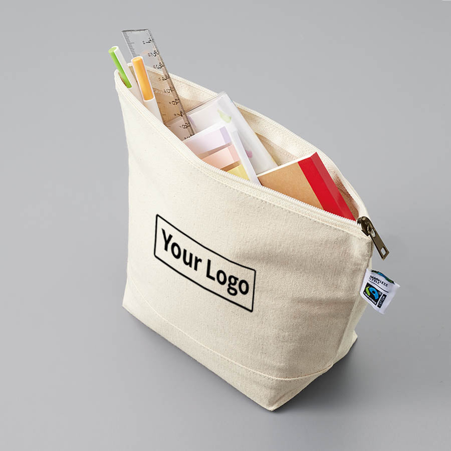 フェアトレードコットンキャンバスデイリーポーチ（M）