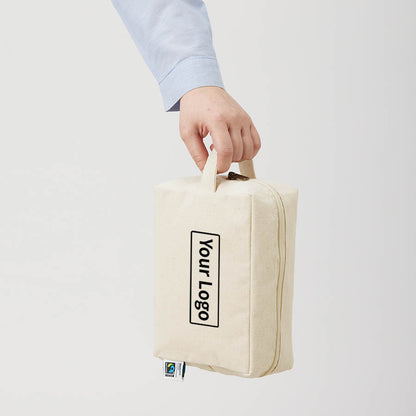 フェアトレードコットンキャンバスファスナーポーチ（M）