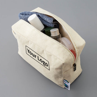 フェアトレードコットンキャンバスファスナーポーチ（M）