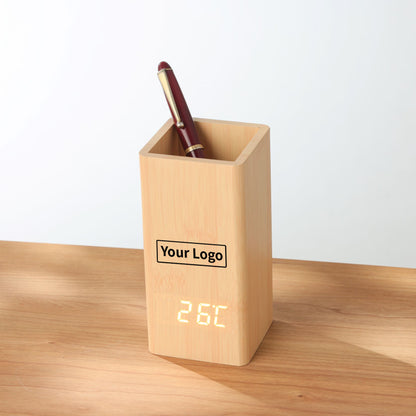 ウッドペンスタンドクロック