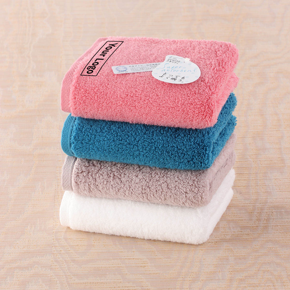 とってもよく吸う「ごくふわ」フェイスタオル