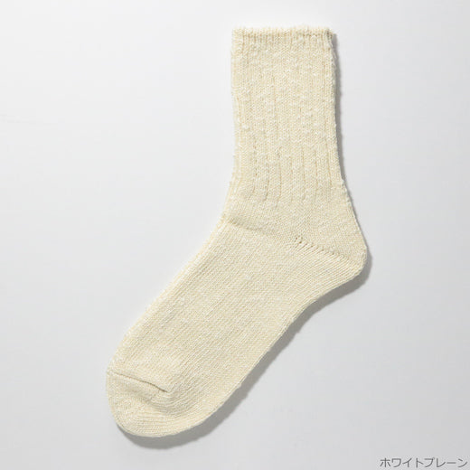 RE LOOP SLUB MIX リブクルーソックス