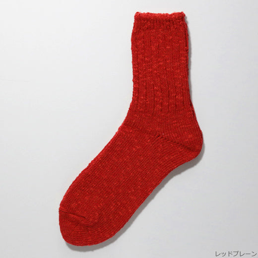RE LOOP SLUB MIX リブクルーソックス